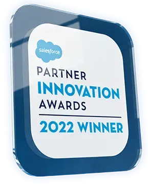 2022 Salesforce Partner Innovation Awards Winner 3D Badge