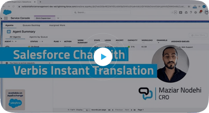 Salesforce Chat with Verbis Instant Translation