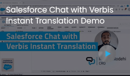 Salesforce Chat Verbis Instant Translation demo