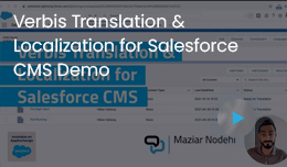 Verbis Translation Localization Salesforce CMS Demo
