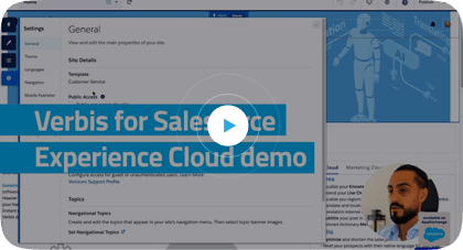 Verbis for Salesforce Experience Cloud Demo