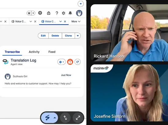 Real Time Voice Translation with Verbis Card