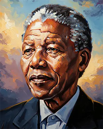 Painting of Nelson Mandela